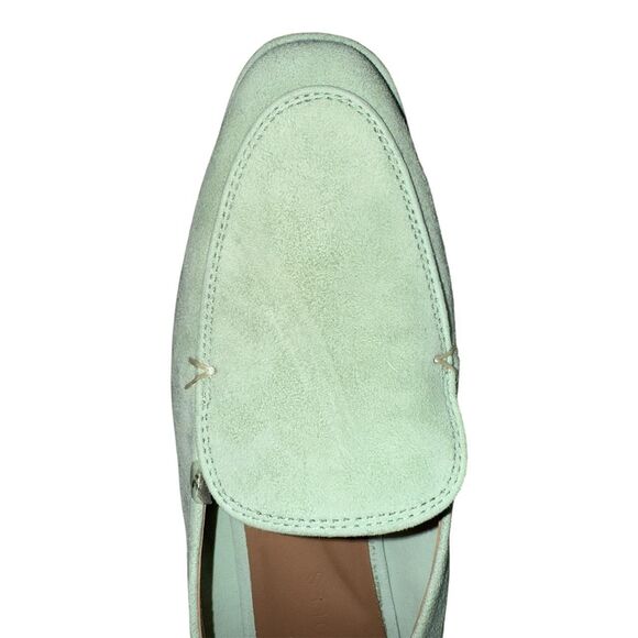 Aerosoles Women's White and Green Loafers - Picture 4 of 5